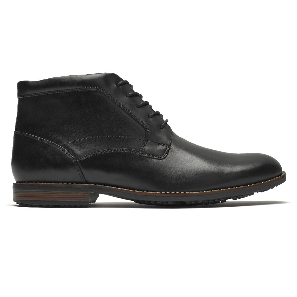 Rockport Singapore Mens Boots - Dustyn Chukka Black - RK0924158